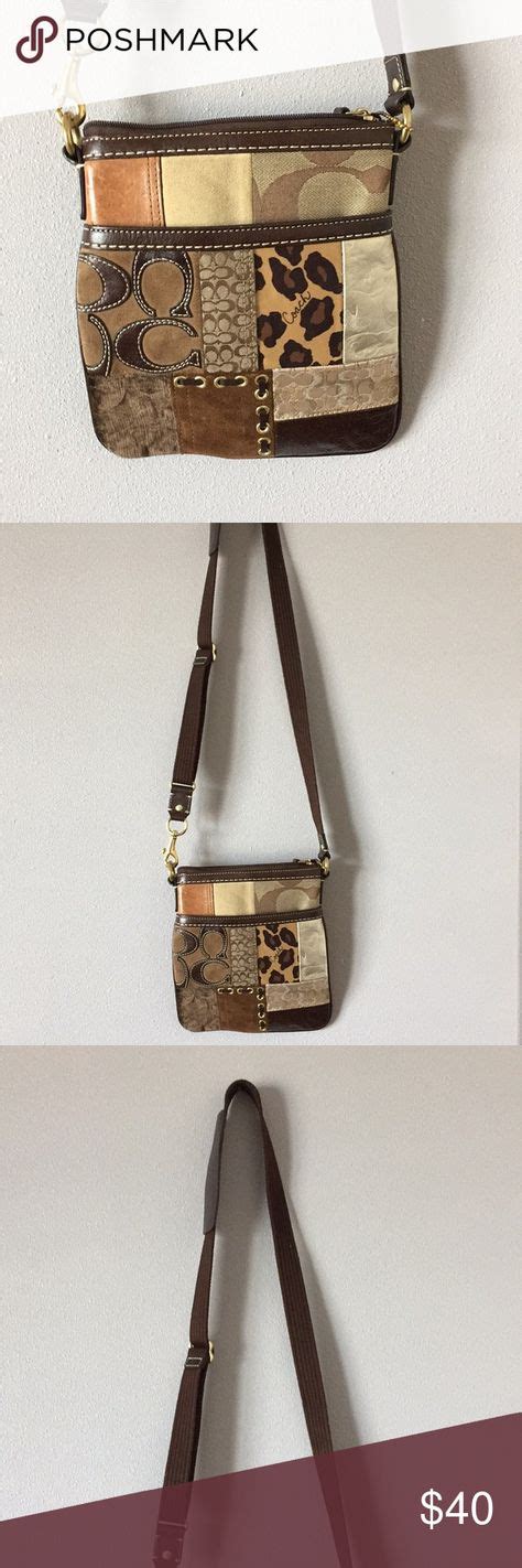 vintage coach patchwork purse